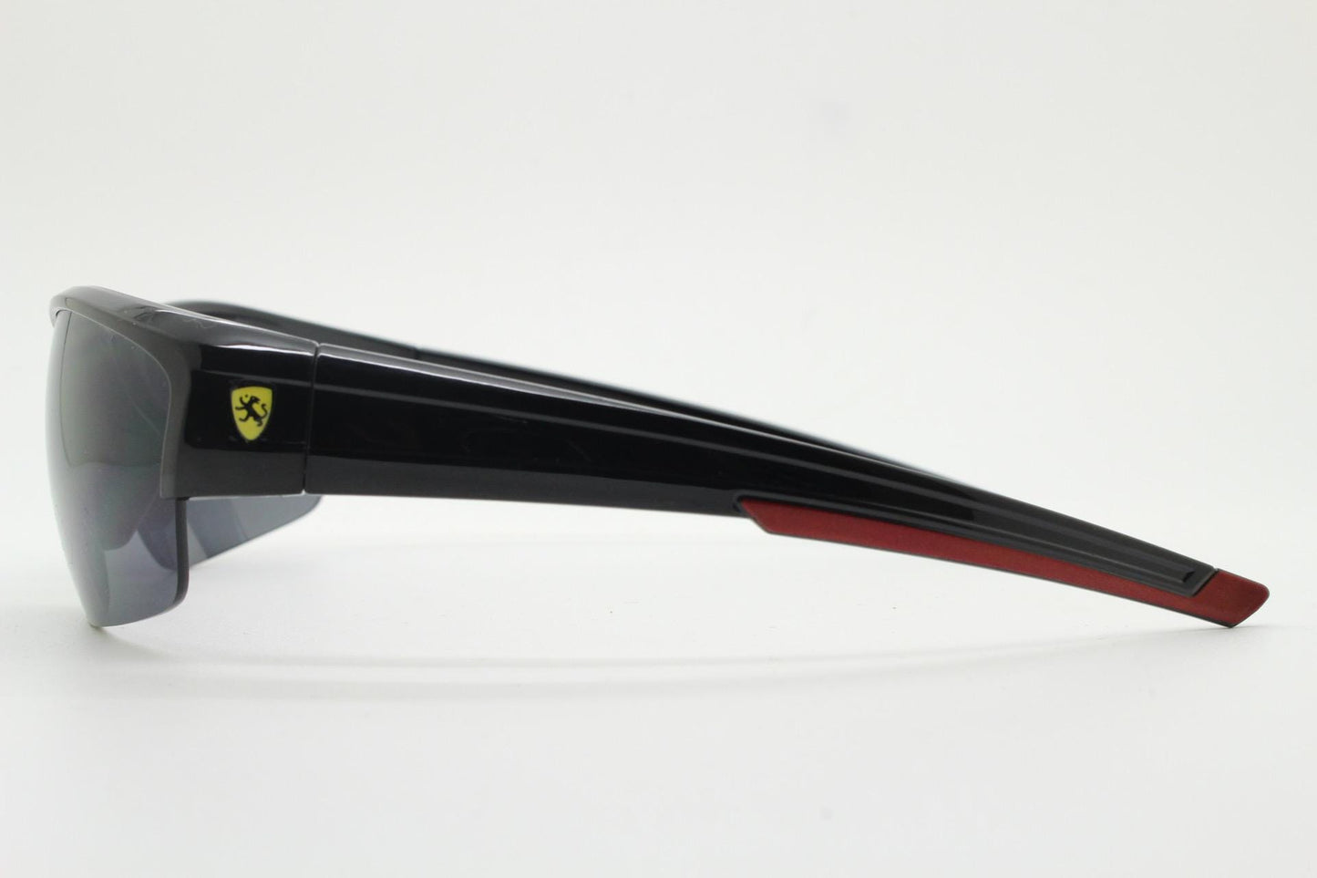 Y2K vintage sport shield sunglasses. Half frame plain black gloss wrap around aerodynamic mini mask design. BNWT. 2000's visor. 90s NOS