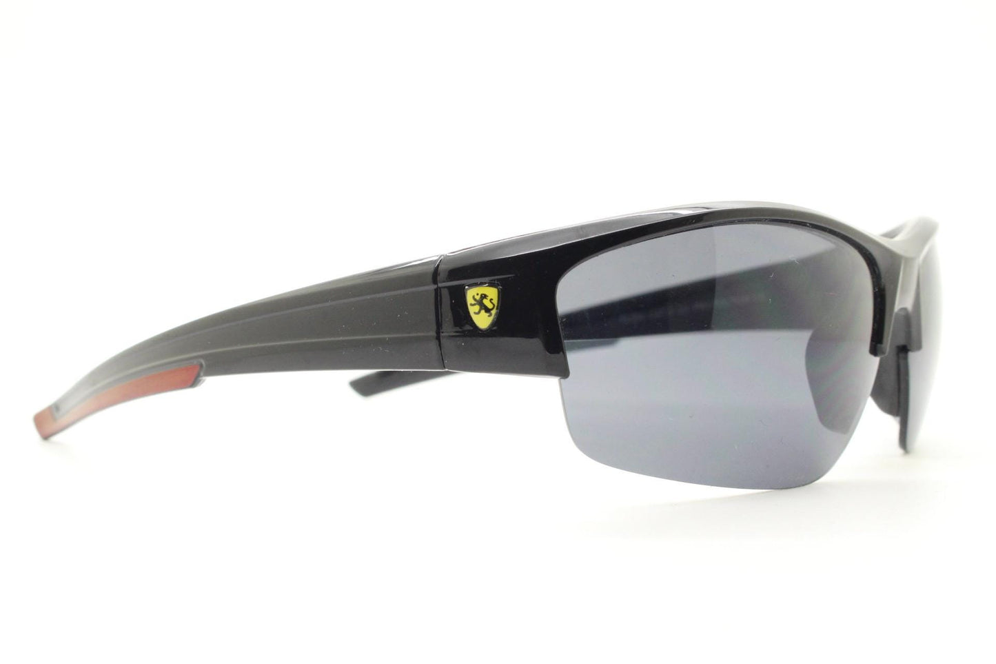 Y2K vintage sport shield sunglasses. Half frame plain black gloss wrap around aerodynamic mini mask design. BNWT. 2000's visor. 90s NOS