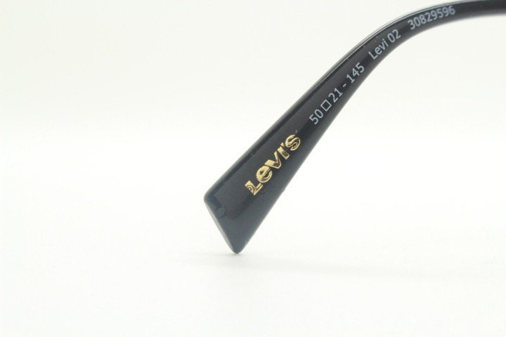 Levi's vintage round panto metal eye glasses. Light gold tone slim wire optical frames. Minimal prescription eyeglasses. RX spectacles