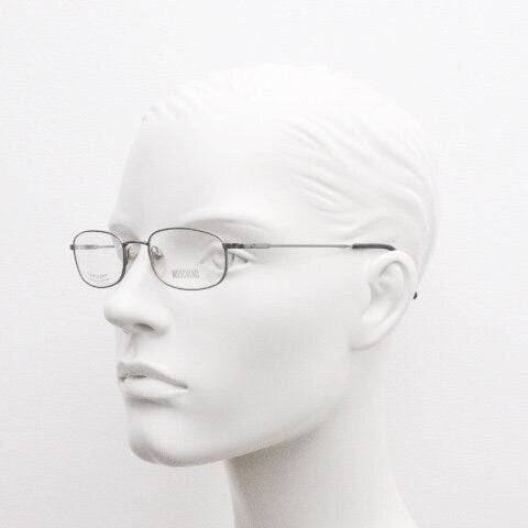 Moschino 90s vintage glasses model 3066 made in Italy. Small low profile rectangular optical frames. Prescription eyeglasses. RX. NOS
