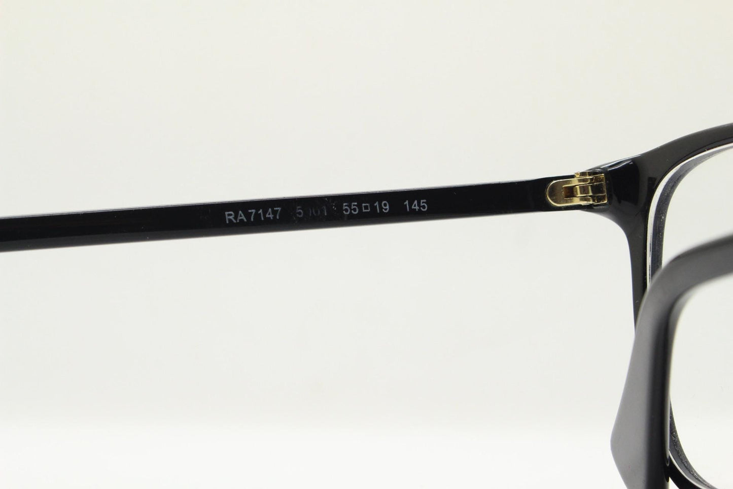 Ralph by Ralph Lauren oversized wayfarer design eye glasses. Black gloss slender acetate optical frame. Prescription eyeglasses. RX vintage