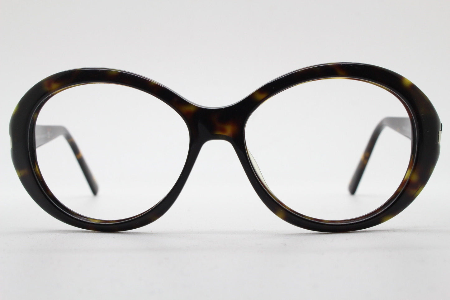 Giorgio Armani big round eye glasses made in Italy. Dark tortoise acetate 60s design optical frames. Prescription eyeglasses. RX spectacles