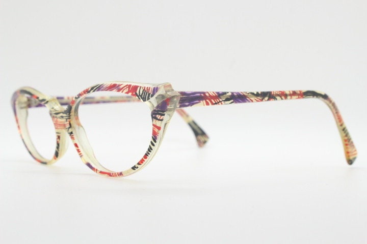 Alain Mikli Paris cat eye glasses made in France. Radical redefinition of the cateye optical frame. Womens prescription eyeglasses. RX