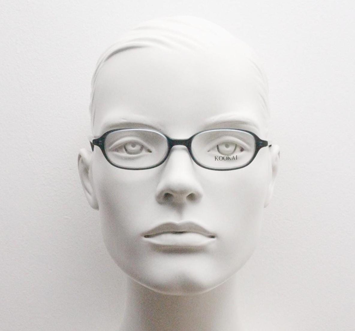 Kookai 90s vintage oval eye glasses. Small slim grey acetate optical frames. Womens prescription. Minimal RX spectacles. BNWT. NOS