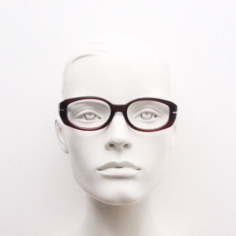 Persol crop sided glasses. Deep brown gloss chunky acetate optical frame with flexible arms. Prescription eyeglasses. RX spectacles
