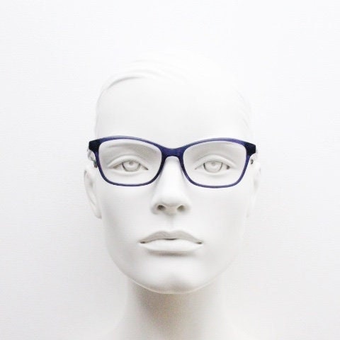 Christian Lacroix modified cat eye glasses. Artistic patterned acetate optical cateye frames. Prescription RX eyeglasses