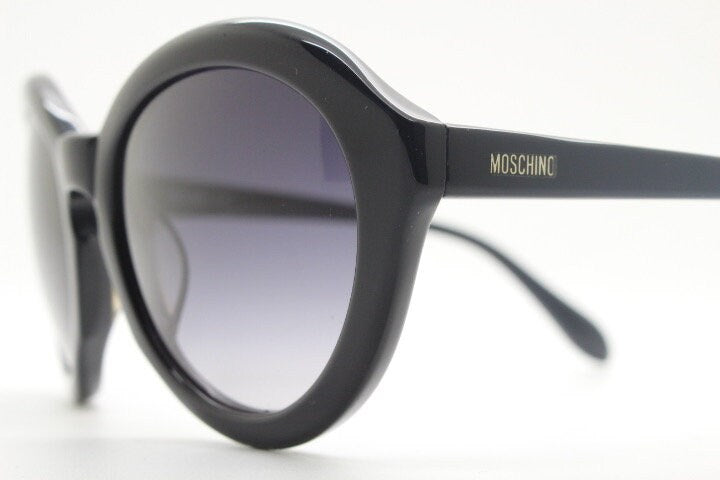 Moschino oversized 60s design sunglasses model 72101SA. Womens big thick black acetate frame with keyhole bridge. Y2k vintage