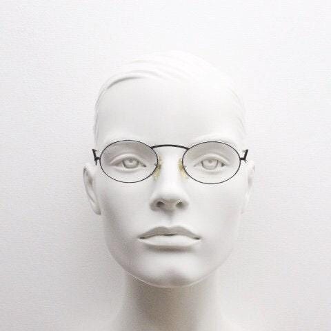 Taxi 90s vintage oval eye glasses. Unique abstract optical frame with extraordinary multi colour print. Casanova. Prescription glasses, RX