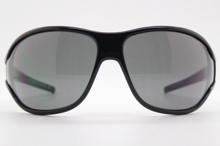 Ralph Lauren Polo Jeans Co Y2K vintage bug eye sunglasses model Fly Way BPPR7. 2000's wraparound mini mask shield with big spell out logo