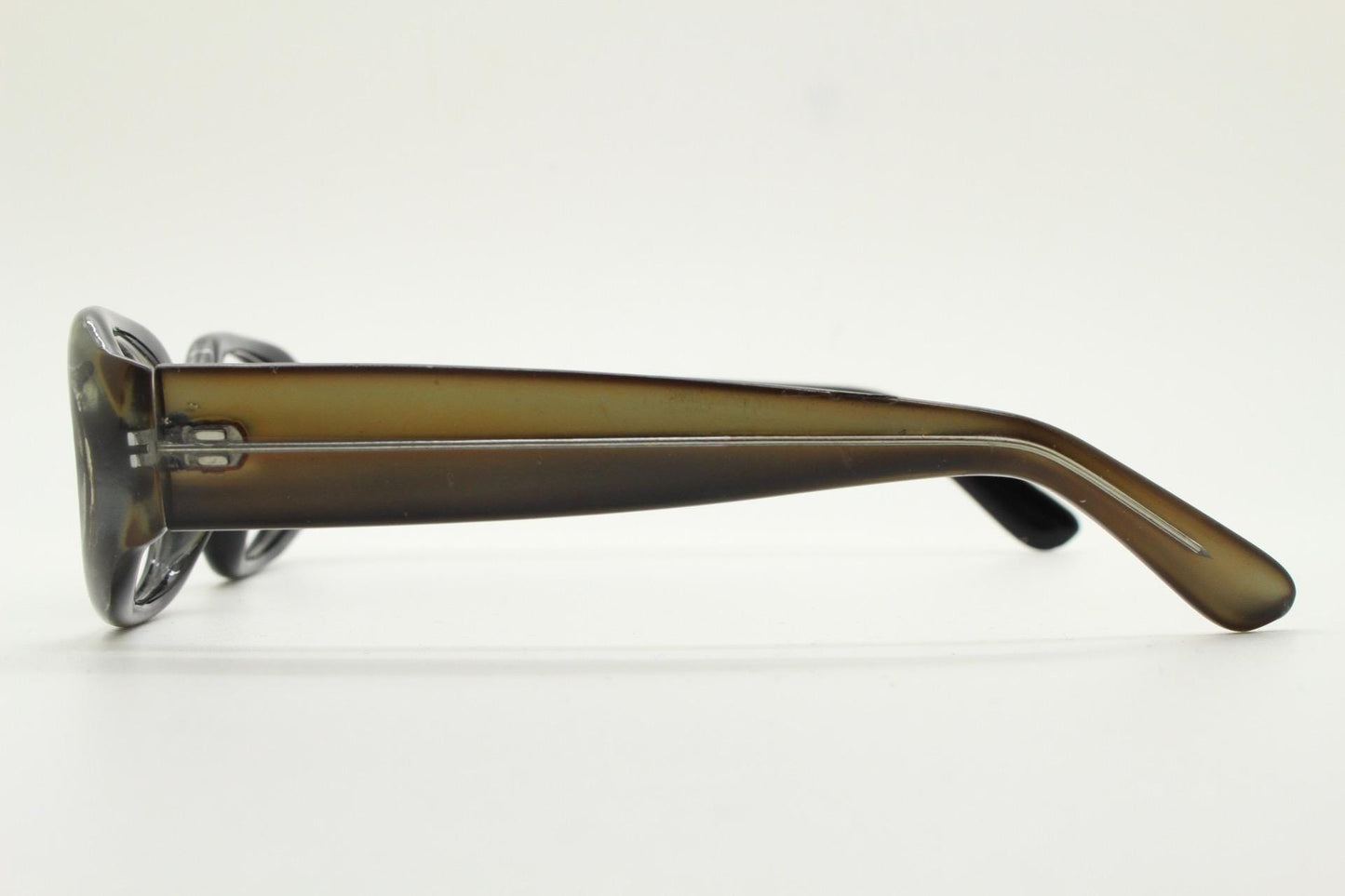 90s Vintage oval thick frame eye glasses. lustrous pearlised look acetate optical spectacles with tall arms. Prescription RX NOS