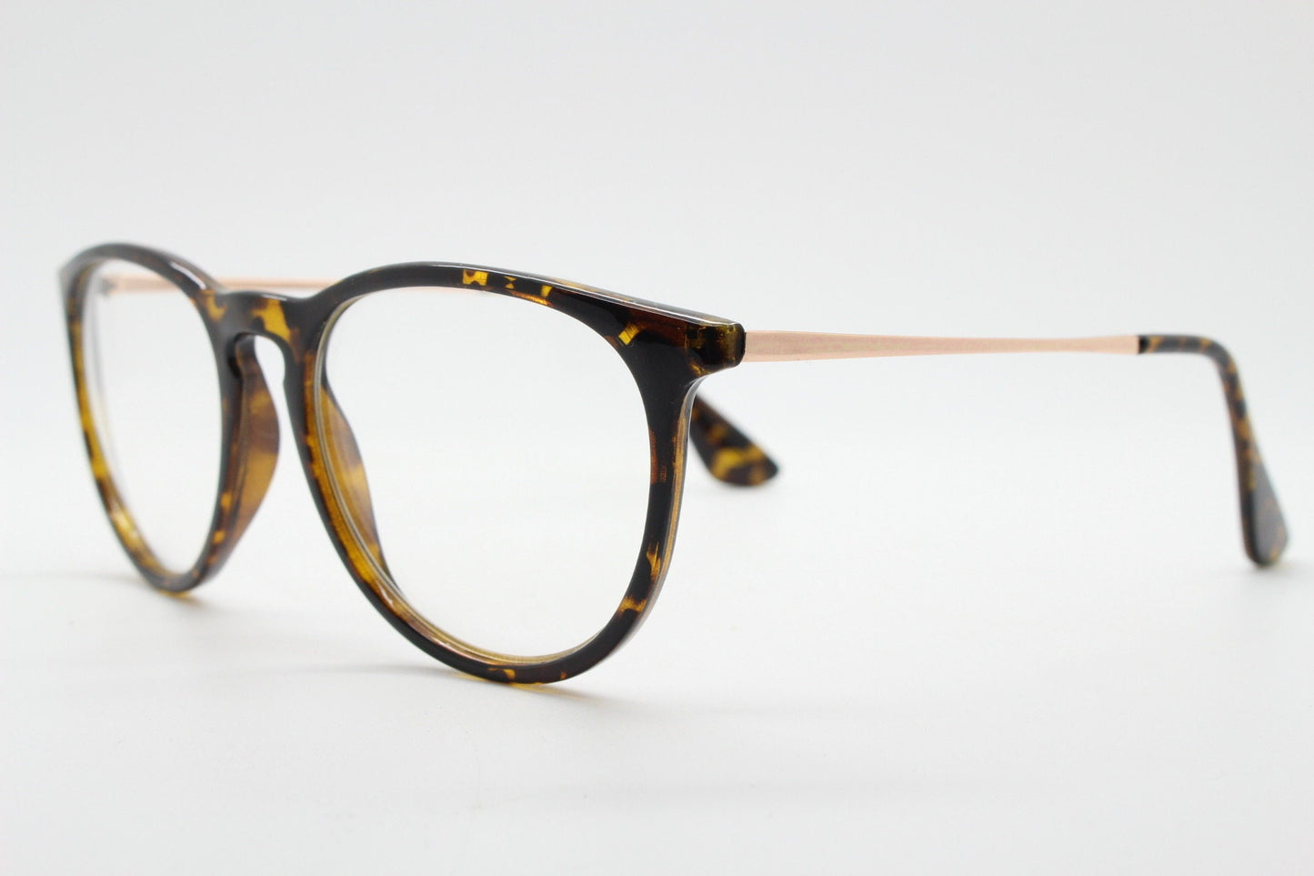 90s vintage refined wayfarer design eye glasses. Slim tortoise optical frames. Prescription eyeglasses. RX spectacles. NOS