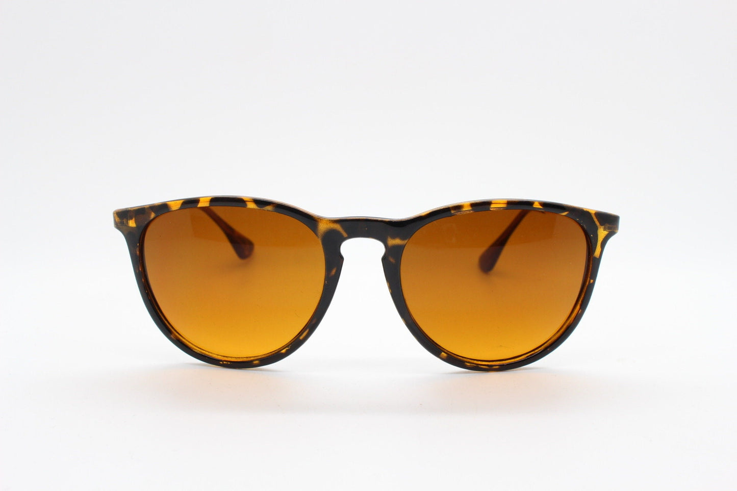 90s vintage sunglasses. Tortoise gloss frame with warm amber lenses. BNWT. NOS