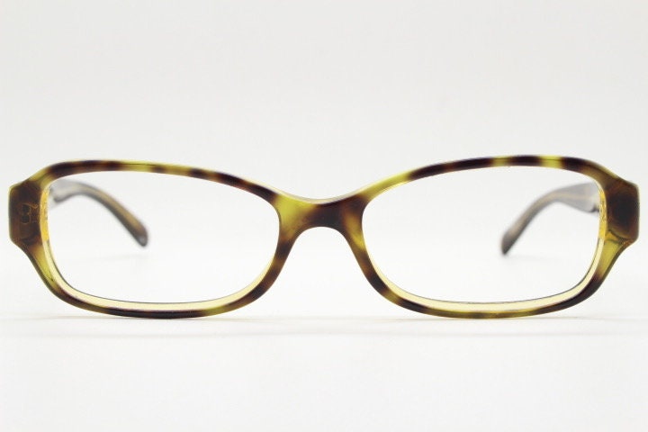 Michael Kors vintage rectangular eye glasses. Tortoise layered acetate low profile cateye optical frame. Womens prescription spectacles
