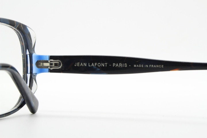Jean Lafont Paris eye glasses made in France model Anenome 3088. Marbled acetate cateye optical frames. Womens prescription eyeglasses. RX