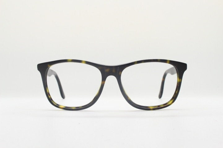 Diesel wayfarer design eye glasses. Dark tortoise matt and gloss finish acetate optical frames. Prescription Vintage RX Spectacles