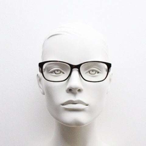 Carrera rectangular eye glasses. Mottled tortoise acetate optical frames with matt brown arms. Prescription eyeglasses. Vintage RX