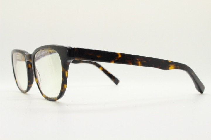 Warby Parker rectangular eye glasses. Tortoise gloss acetate optical frames with keyhole bridge. Prescription eyeglasses. RX spectacles
