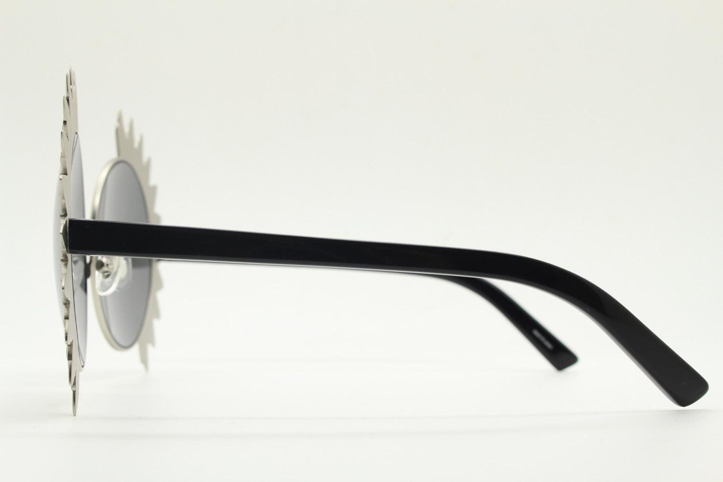 Khaleda & Fahad spiked sunglasses by Linda Farrow made in Japan. Fantasy oversized suncloud design. Luxe Gallery Projects. Vintage. NOS