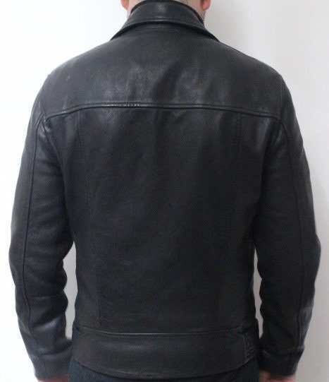 Allsaints black motorcycle jacket with. Genuine lambs leather hip length biker with fixed adjustable belt. BNWOT. Over 30% sale rrp 469 GBP