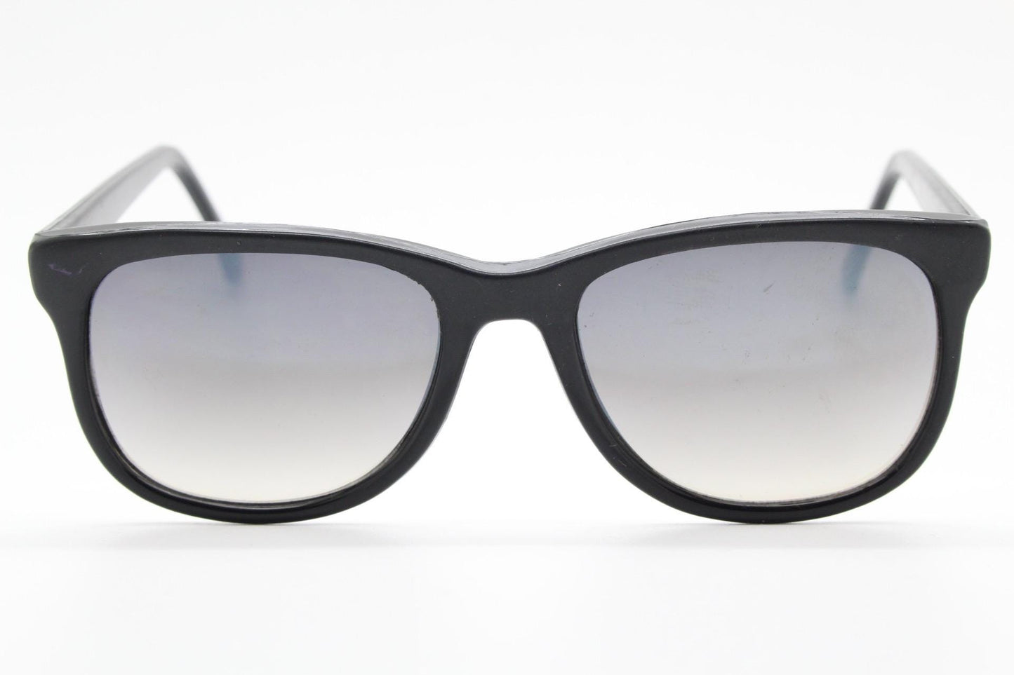 Vintage 80s thick frame black square sunglasses. All time classic design in matt and gloss combo with slight mirror glaze lenses. NOS