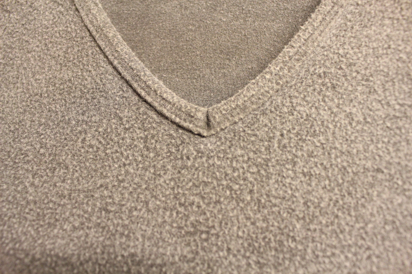 Vintage Y2K Diesel grey fitted fleecy scoop neck pullover with shoulder logo. Womens jumper, 2000s sweatshirt