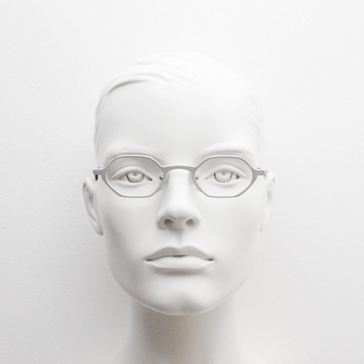 Guess 90s vintage hexagon eye glasses. Minimal matt silver micro style optical frames. Uber tech fashion. Prescription RX. Steampunk