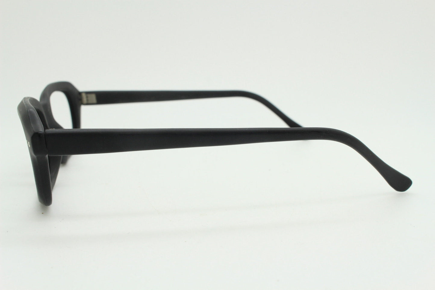 90s vintage black matt glasses. 60s design high quality rectangular optical frames. Prescription eyeglasses. RX Spectacles. BNWT NOS