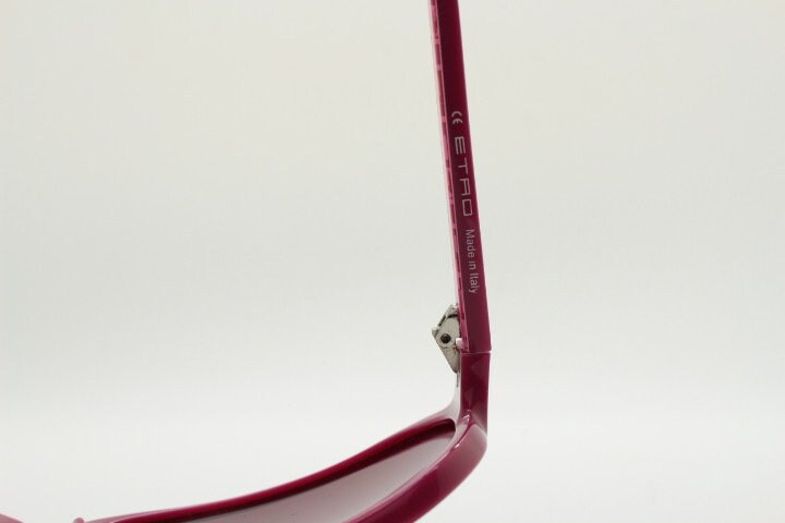Etro Y2K vintage oversized sunglasses made in Italy. Womens big deep pink acetate frame with sensational mulberry lenses.  2000s
