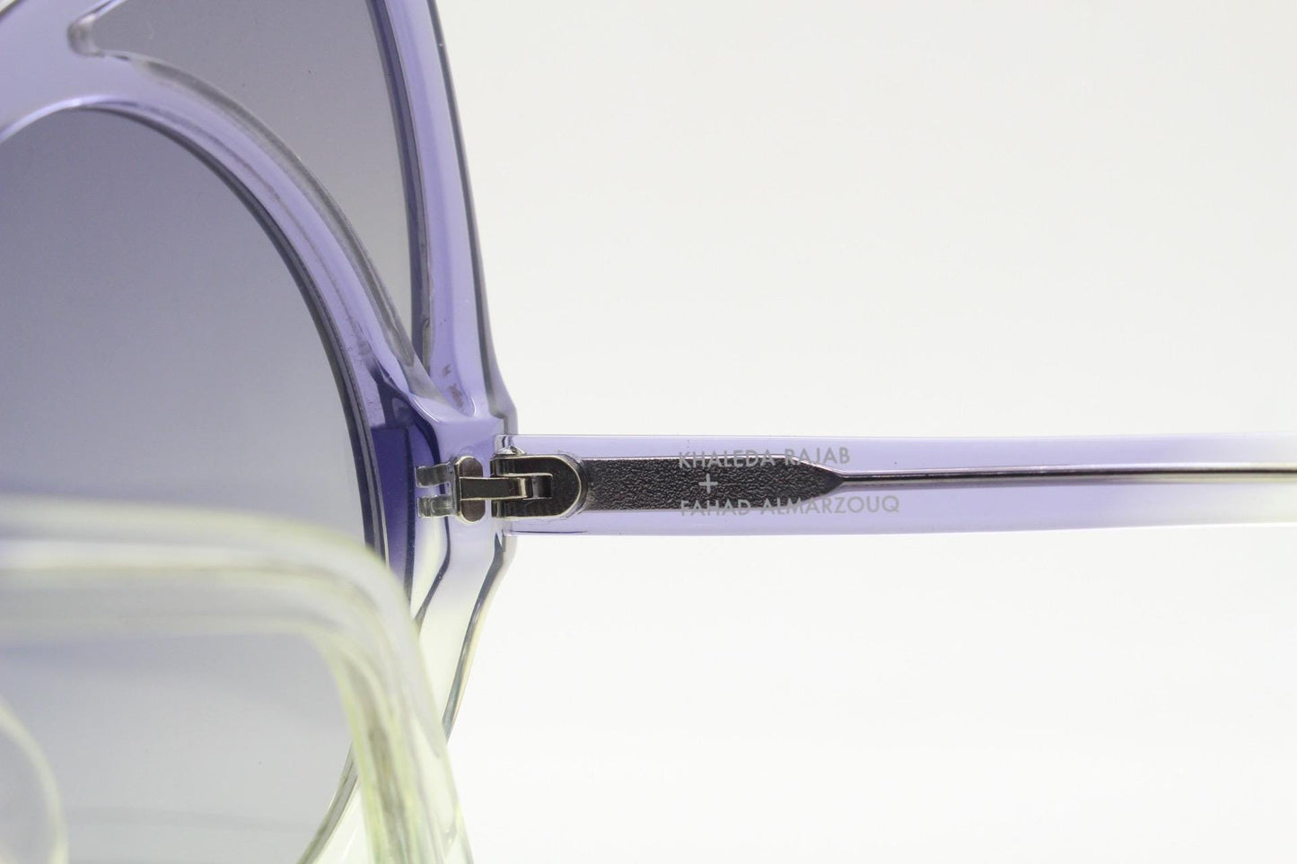 Linda Farrow huge cat eye sunglasses. Purple version of the true original that caused a million copies. Khaleda + Fahad Projects Vintage NOS