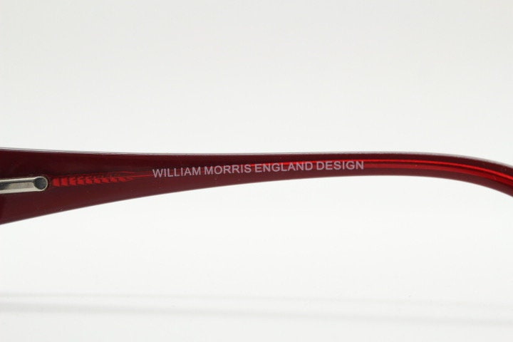 William Morris vintage rectangular eye glasses. Black matt low profile metal optical frames with layered acetate arms. Prescription RX NOS