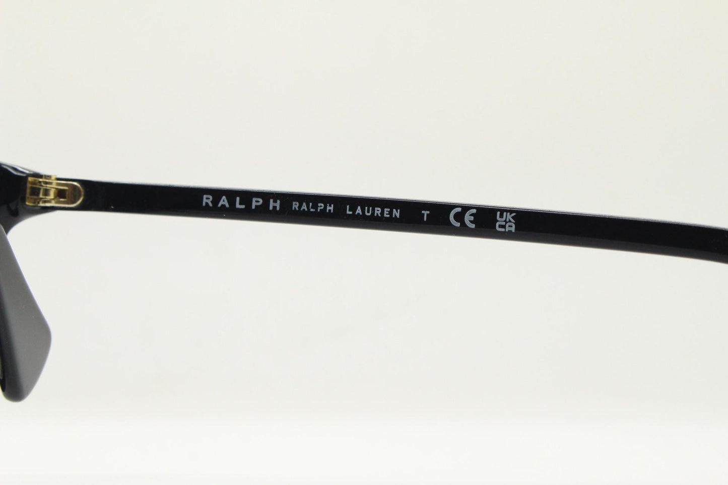 Ralph by Ralph Lauren oversized wayfarer design eye glasses. Black gloss slender acetate optical frame. Prescription eyeglasses. RX vintage