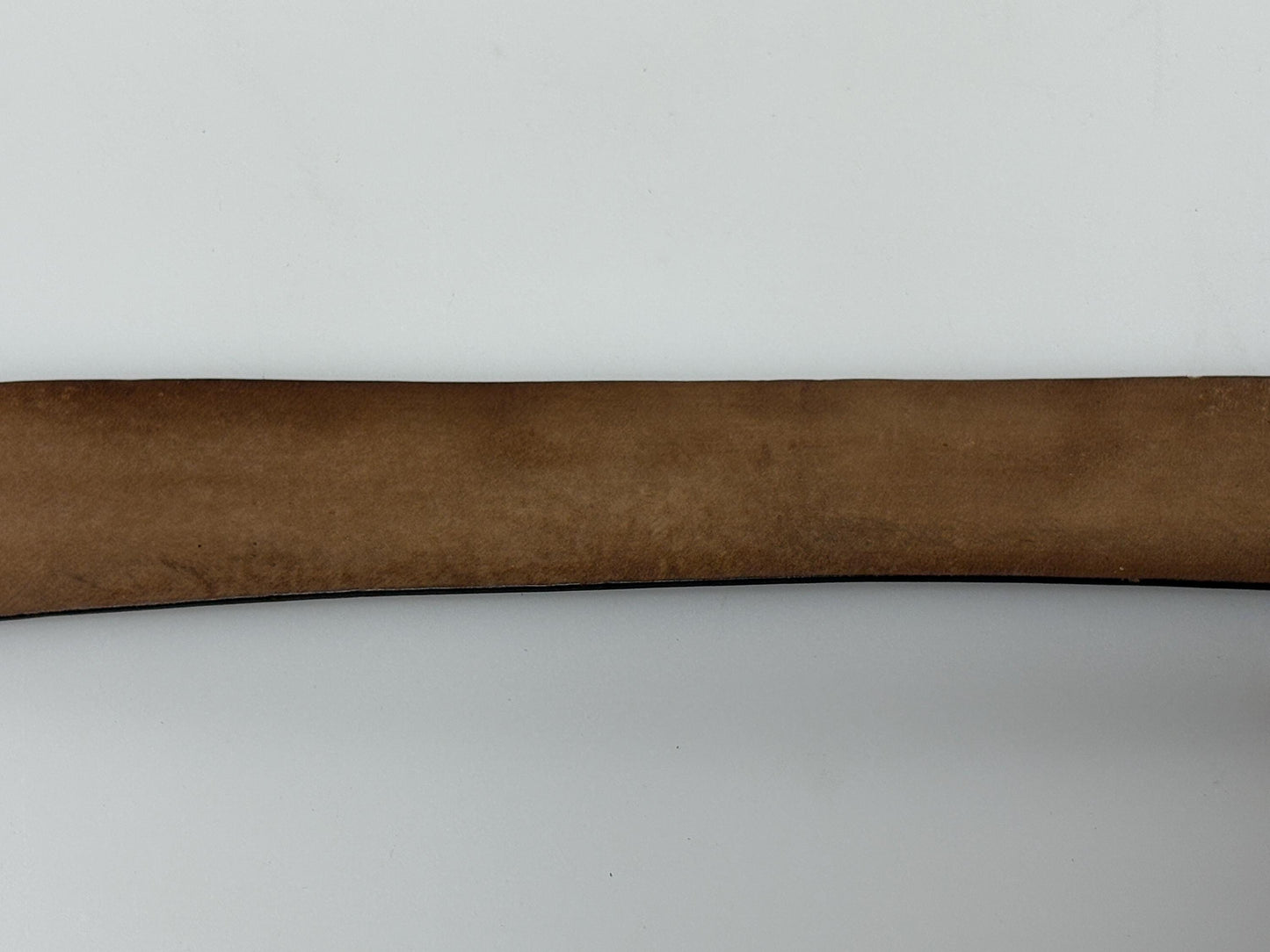 Van Laack 90s vintage chocolate brown genuine leather belt made in Italy. Seamless smooth finish with silver buckle. NOS. Mens Large