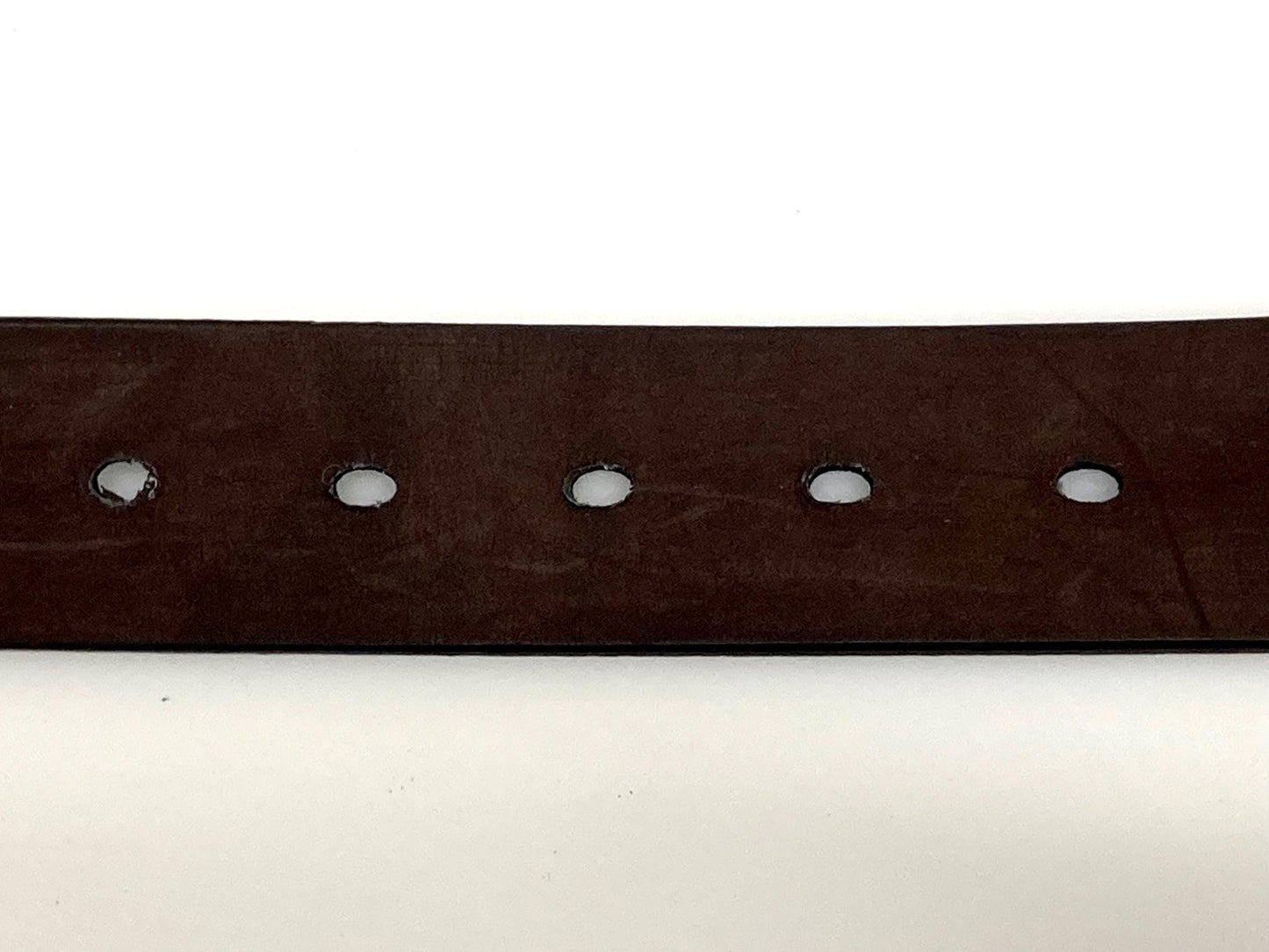 90s vintage dark brown genuine leather belt made in Italy by Joseph Di Pino. Thick cowhide with smooth finish for trousers/jeans. NOS. Mens