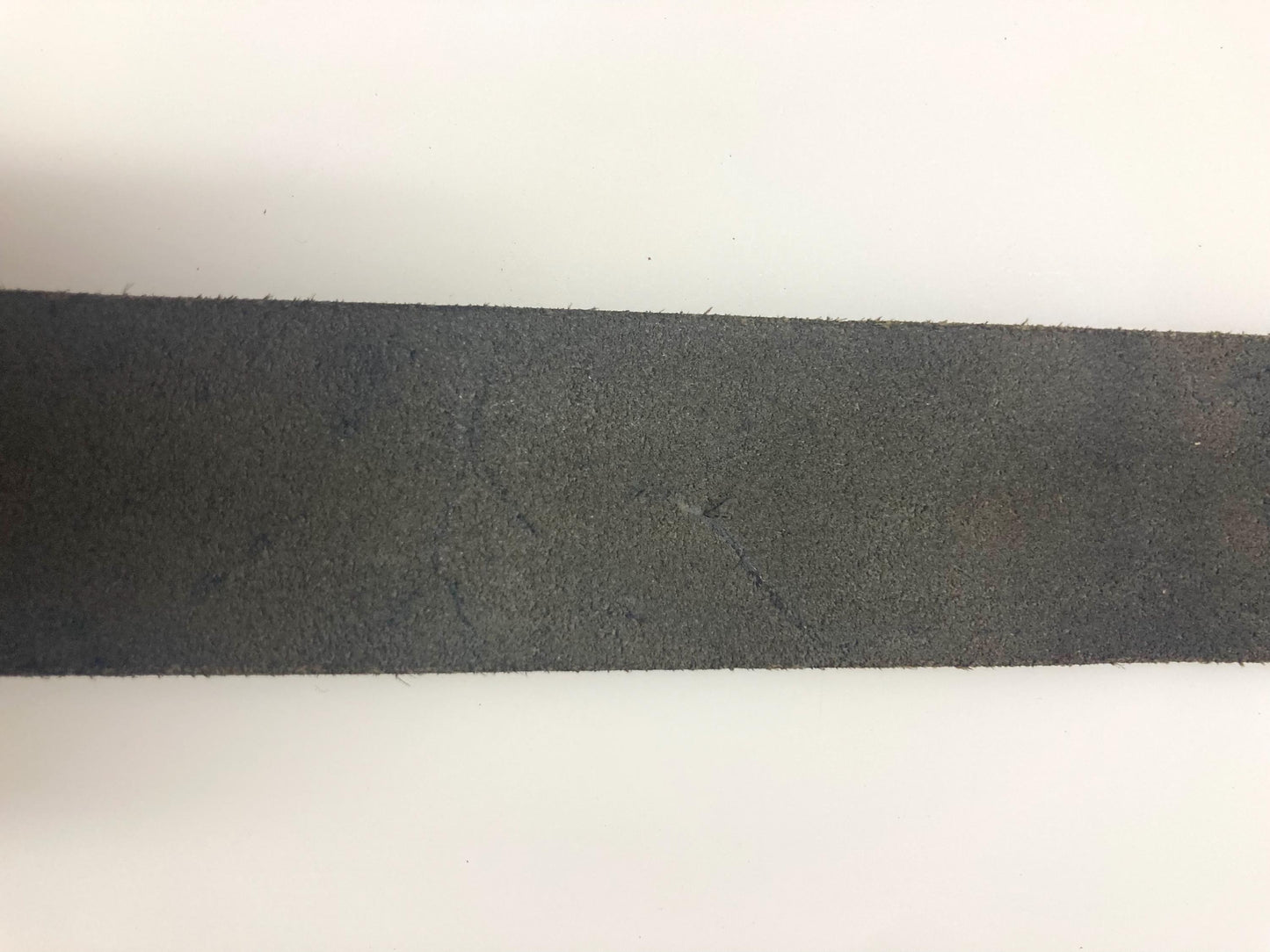 90s vintage heavy duty black genuine leather belt with distressed steel buckle by Mexx. Full grain original finish cowhide. NOS