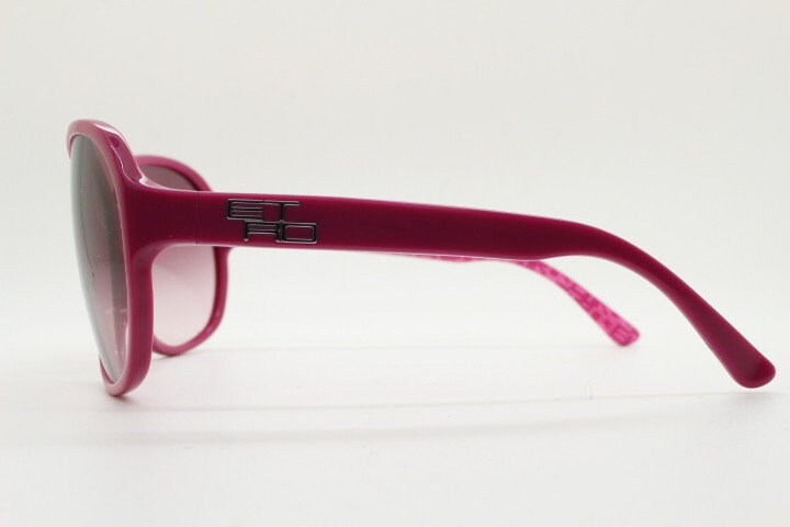 Etro Y2K vintage oversized sunglasses made in Italy. Womens big deep pink acetate frame with sensational mulberry lenses.  2000s