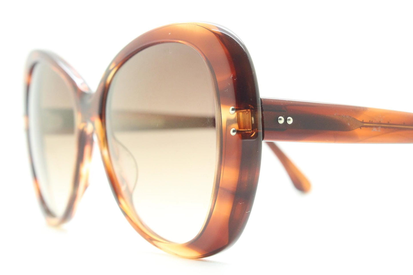 Cutler and Gross London vintage oversized butterfly sunglasses hand made in Italy. Substantial mottled brown acetate frame. Womens Y2K