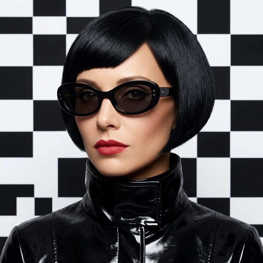 Cutler and Gross London vintage oval cateye sunglasses. Womens chunky plain black gloss hand made acetate cat eye. NOS Y2K vintage