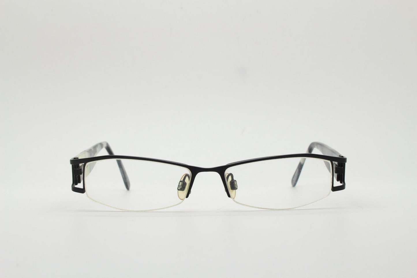 Tommy Hilfiger vintage eye glasses. Black and white marbled acetate optical frame with diamante. Prescription eyeglasses. RX spectacles. 90s