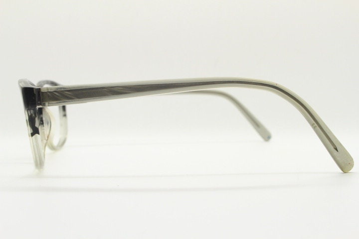 Calvin Klein collection rectangular eye glasses. Marbled grey crystal ombre acetate optical frames. Prescription eyeglasses. RX spectacles