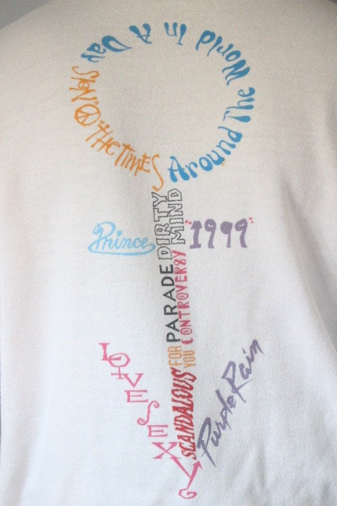 Prince fan collectors vintage 90s sweatshirt. Massive spell out 'Symbol' in song title graphic. Baggy crew neck pullover. Round neck jumper