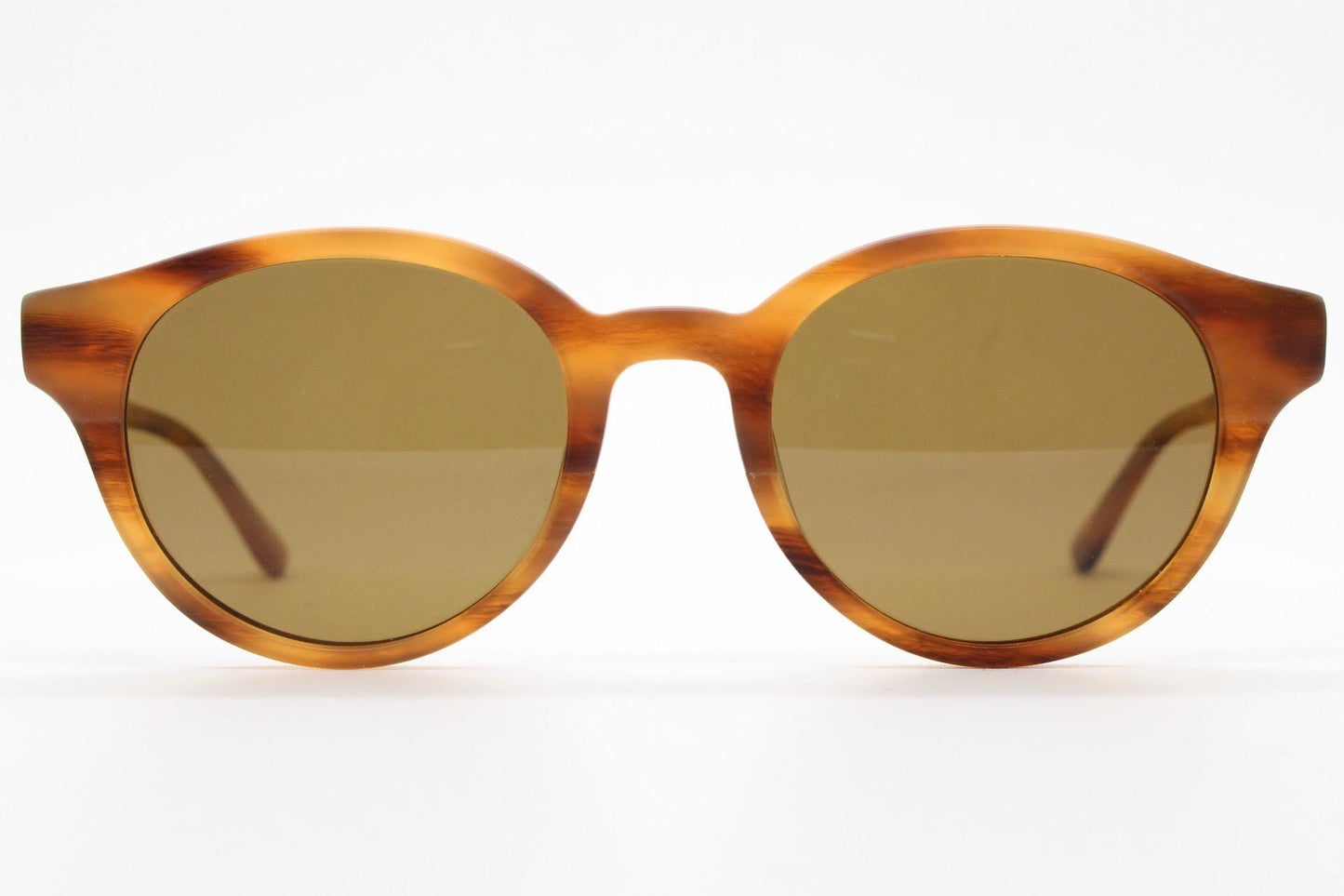 Bailey Nelson vintage hand crafted sunglasses model Gerard. Mottled honey tone acetate frame with Havana brown lenses. RRP 230