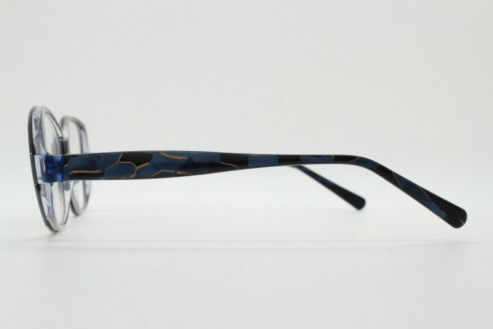 Jean Lafont Paris eye glasses made in France model Anenome 3088. Marbled acetate cateye optical frames. Womens prescription eyeglasses. RX
