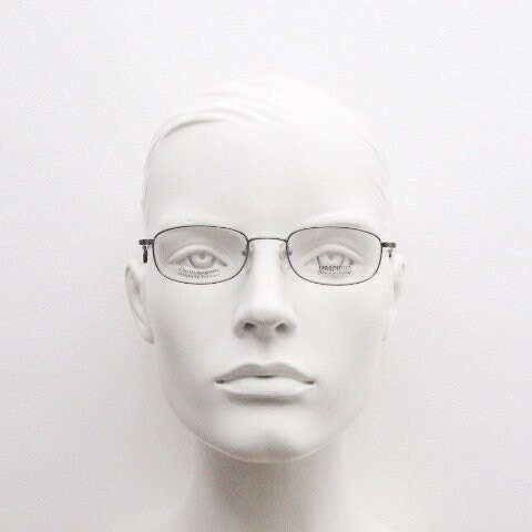 Moschino 90s vintage glasses model 3066 made in Italy. Small low profile rectangular optical frames. Prescription eyeglasses. RX. NOS