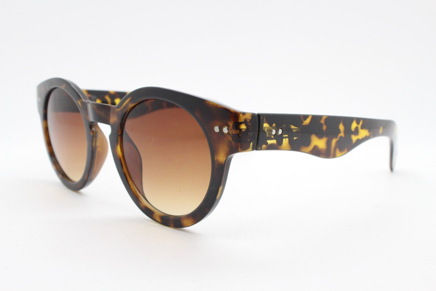 90s vintage round glasses. 30s, 20s design gloss tortoise frame with graduating lenses. BNWT.NOS