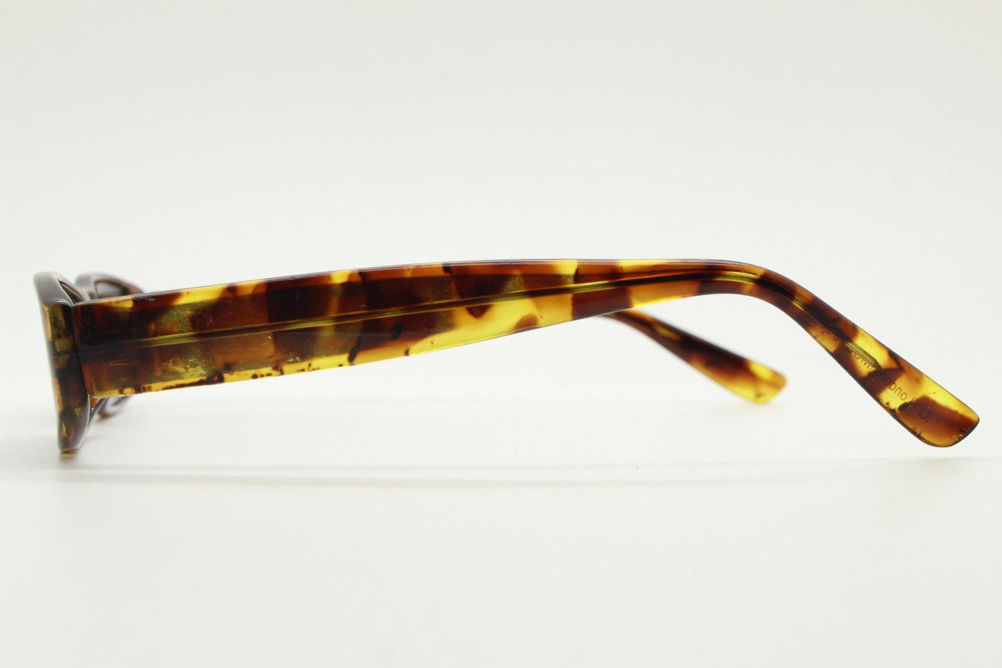 90s vintage rectangular sunglasses. Authentic and sharp low profile vibrant tortoise frame with full height arms. BNWT Unused NOS