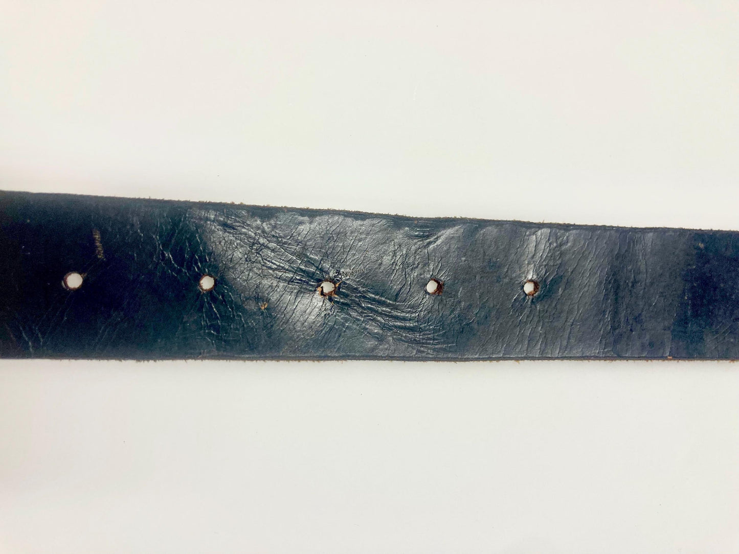 70s vintage womens dress or jeans belt with big round fancy buckle. Gold with multi colour indented patterns. Raw home made finish. NOS