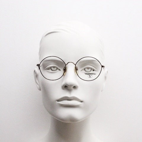 Valentino 90s vintage round panto eye glasses made in Italy. Brushed bronze optical frames with metallic matt tortoise. Prescription RX