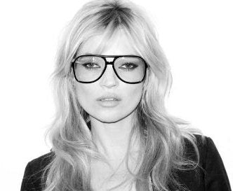 90s vintage square aviator eye glasses. Slim black gloss optical frame aviators. RX prescription eyeglasses. NOS