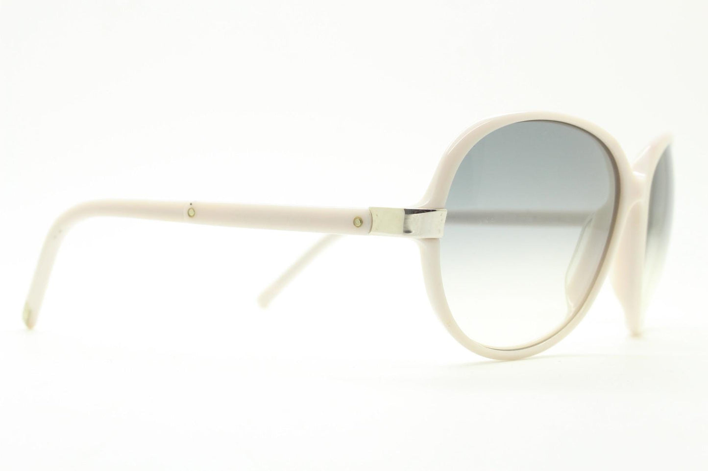Costume National 70s design sunglasses made in Italy. Womens big white acetate frame with smoky graduating lenses. Y2k vintage