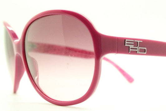 Etro Y2K vintage oversized sunglasses made in Italy. Womens big deep pink acetate frame with sensational mulberry lenses.  2000s